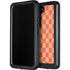 Orange Checkered Galaxy S24 Waterproof Case